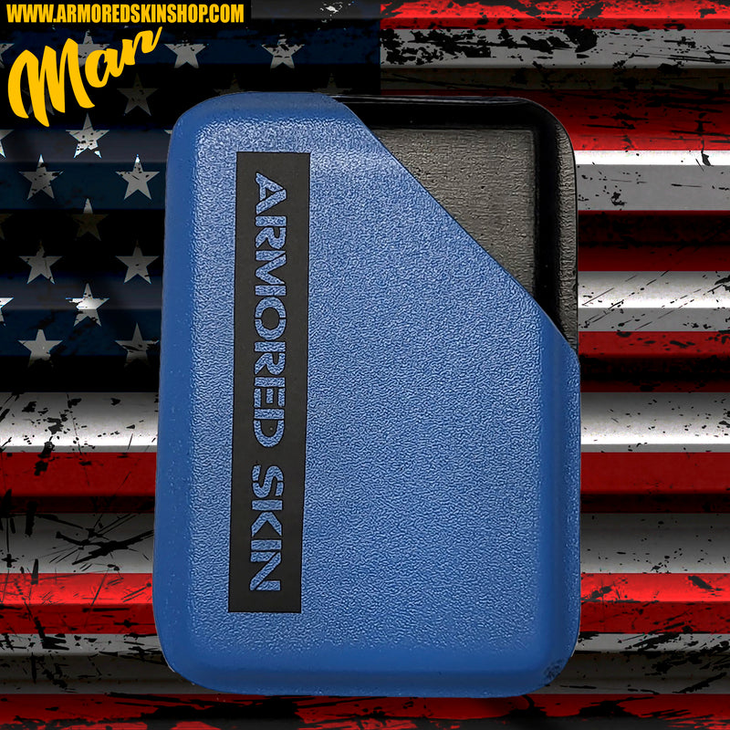 TARJETERO KYDEX ARMORED SKIN AZUL