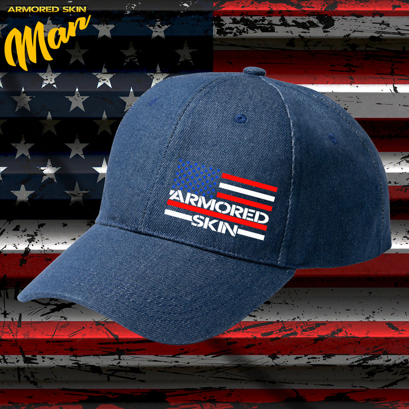 GORRA DENIM ARMORED SKIN FLAG