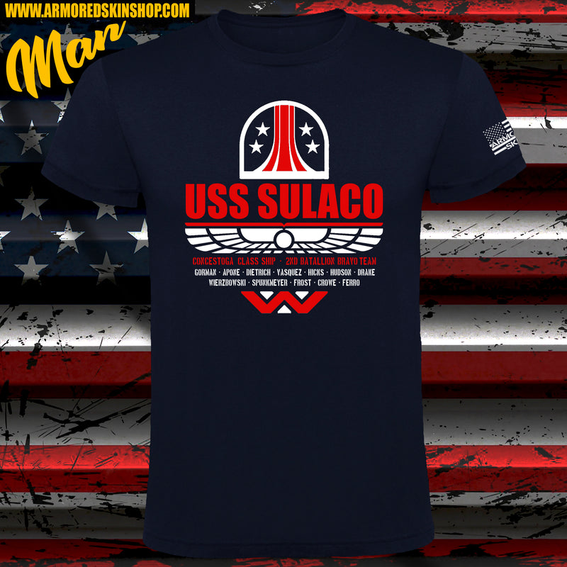 CAMISETA ALIENS USS SULACO 2ND BATALLION CREW