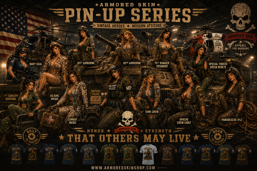 ARMORED SKIN MILITARY PIN UP SERIES
