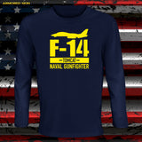 CAMISETA MANGA LARGA F-14 NAVAL GUNFIGHTER