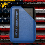 TARJETERO KYDEX ARMORED SKIN AZUL