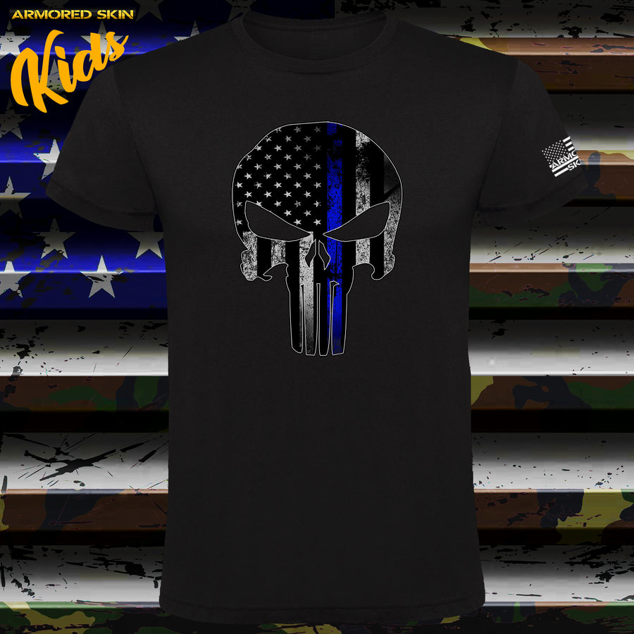 CAMISETA NIÑO PUNISHER THIN BLUE LINE