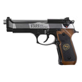 PISTOLA WE M92 S.T.A.R.S SPS FULL METAL NEGRO-PLATA