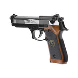 PISTOLA WE M92 S.T.A.R.S SPS FULL METAL NEGRO-PLATA