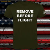 CAMISETA REMOVE BEFORE FLIGHT