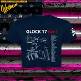 CAMISETA CROPPED GLOCK 17 GEN 5 PARTS