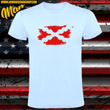 CAMISETA CRUZ BORGOÑA NEGATIVO
