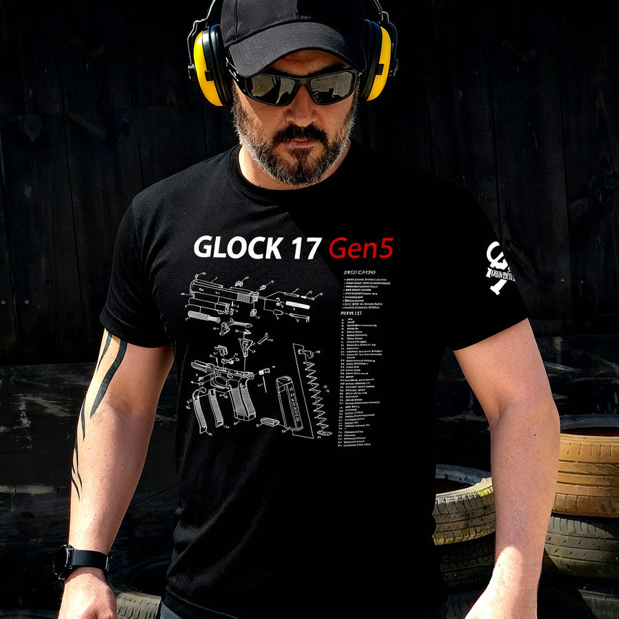 CAMISETA GLOCK 17 GEN 5 PARTS