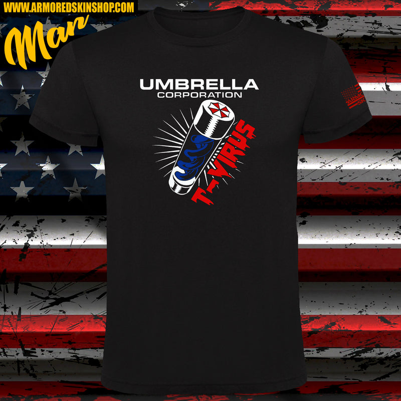 CAMISETA UMBRELLA CORP T-VIRUS VIAL