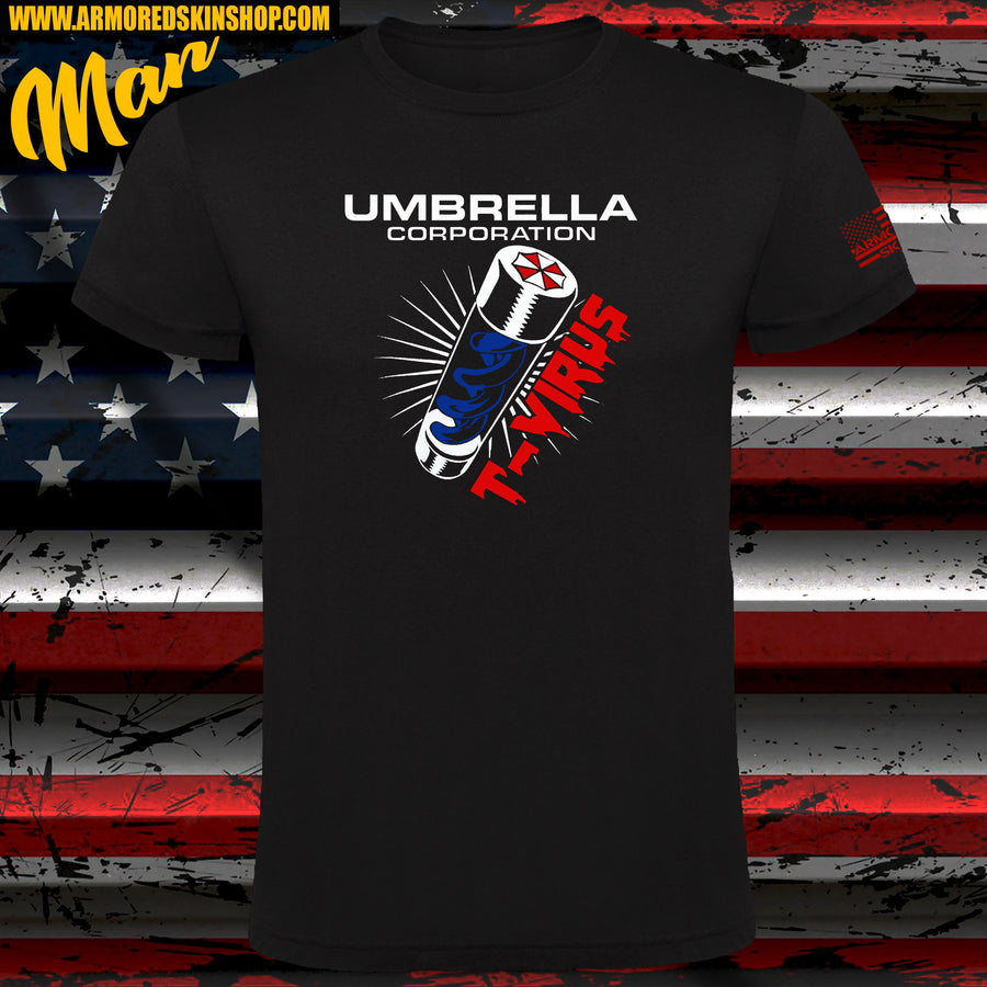 CAMISETA UMBRELLA CORP T-VIRUS VIAL