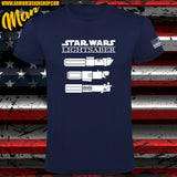 CAMISETA STAR WARS LIGHT SABER