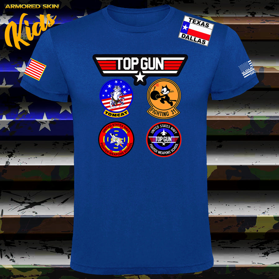 CAMISETA NIÑO TOP GUN PATCH