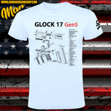 CAMISETA GLOCK 17 GEN 5 PARTS
