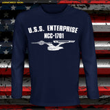CAMISETA MANGA LARGA USS ENTERPRISE 1701