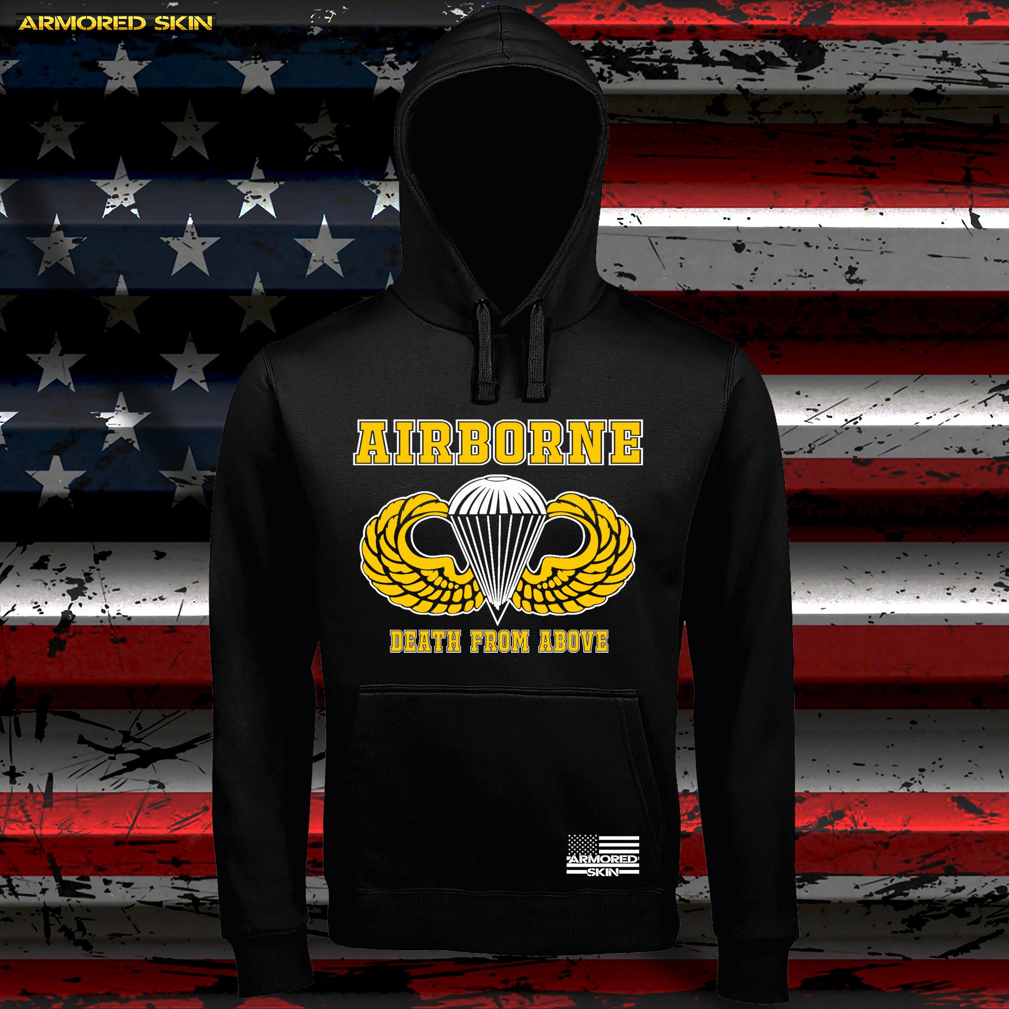 SUDADERA AIRBORNE DEATH FROM ABOVE