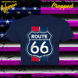 CAMISETA CROPPED ROUTE 66