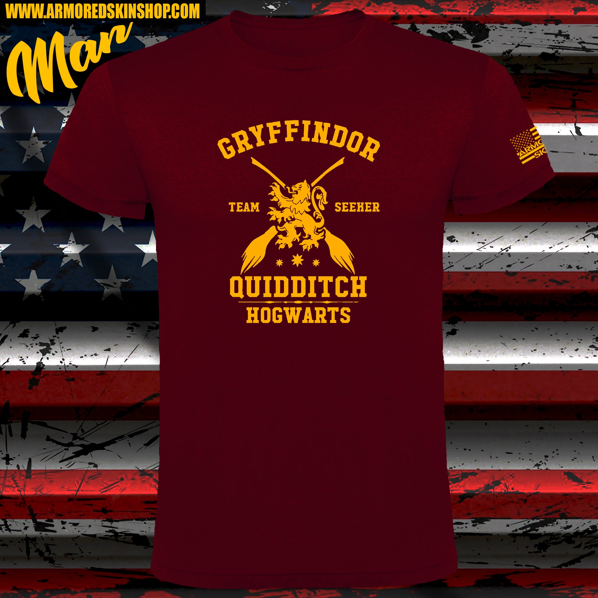 CAMISETA HARRY POTTER GRYFFINDOR QUIDDITCH