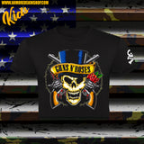 CAMISETA CROPPED NIÑA GUNS AND ROSES