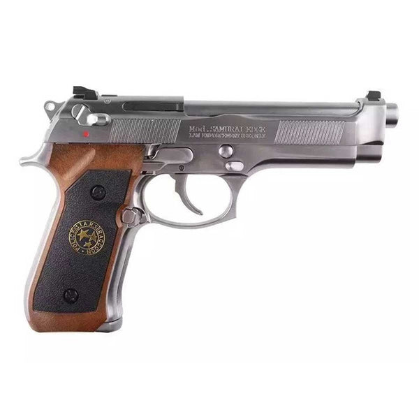 PISTOLA WE M92 S.T.A.R.S SPS FULL METAL PLATA