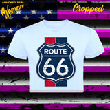 CAMISETA CROPPED ROUTE 66