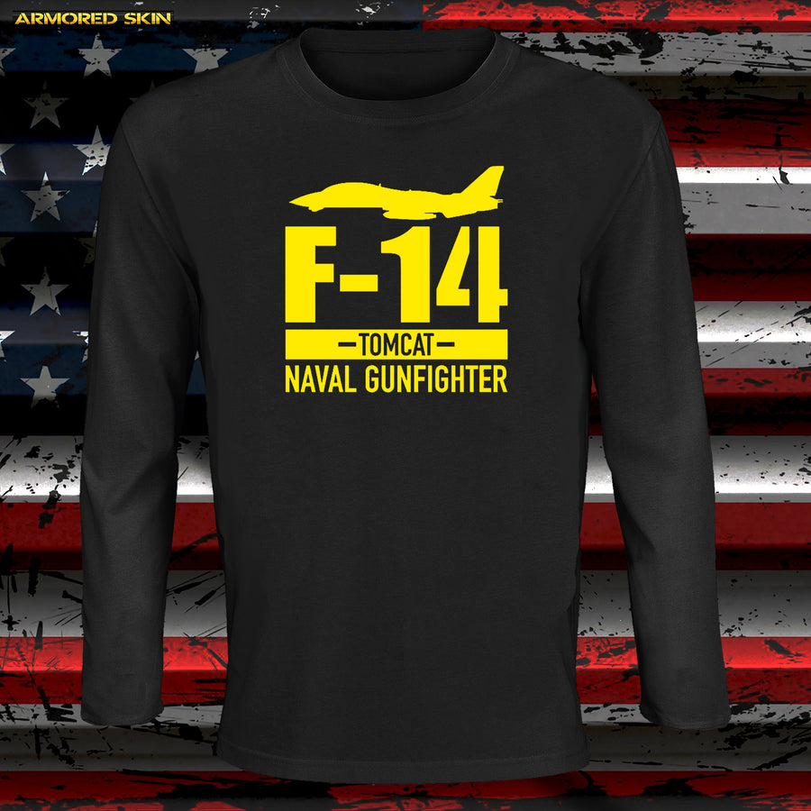 CAMISETA MANGA LARGA F-14 NAVAL GUNFIGHTER