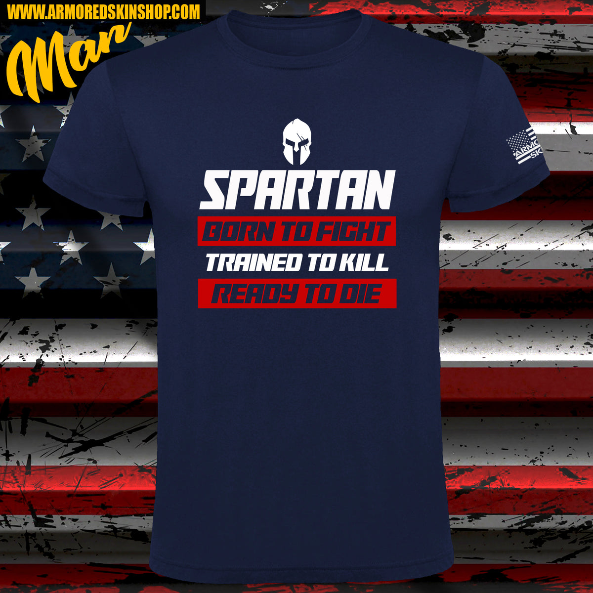 CAMISETA SPARTAN BORN TO FIGHT