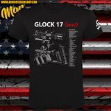CAMISETA GLOCK 17 GEN 5 PARTS