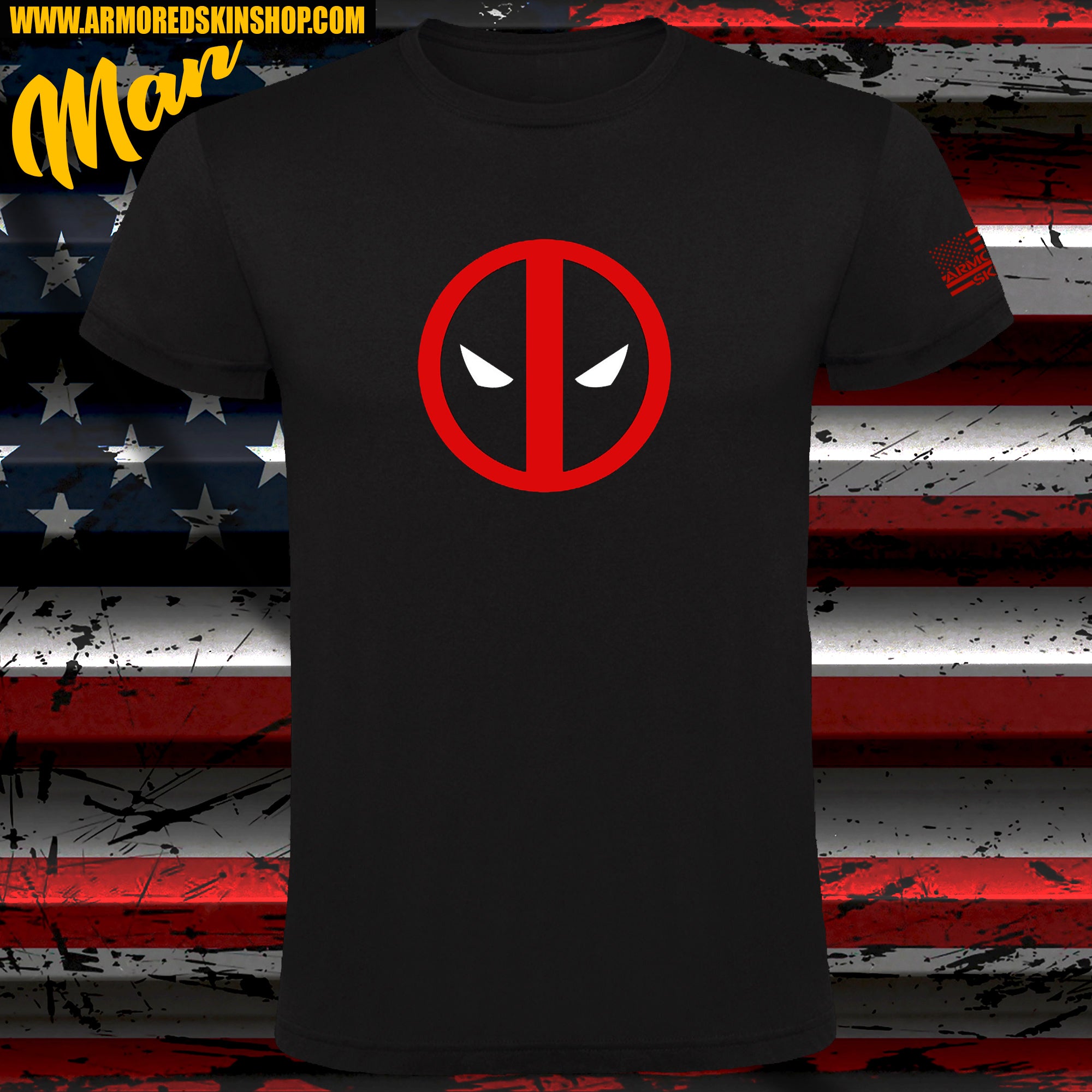 CAMISETA DEAD POOL LOGO