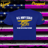 CAMISETA CROPPED US NAVY SEALS THE ONLY EASY DAY