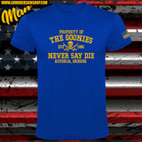 CAMISETA PROPERTY OF THE GOONIES NEVER SAY DIE