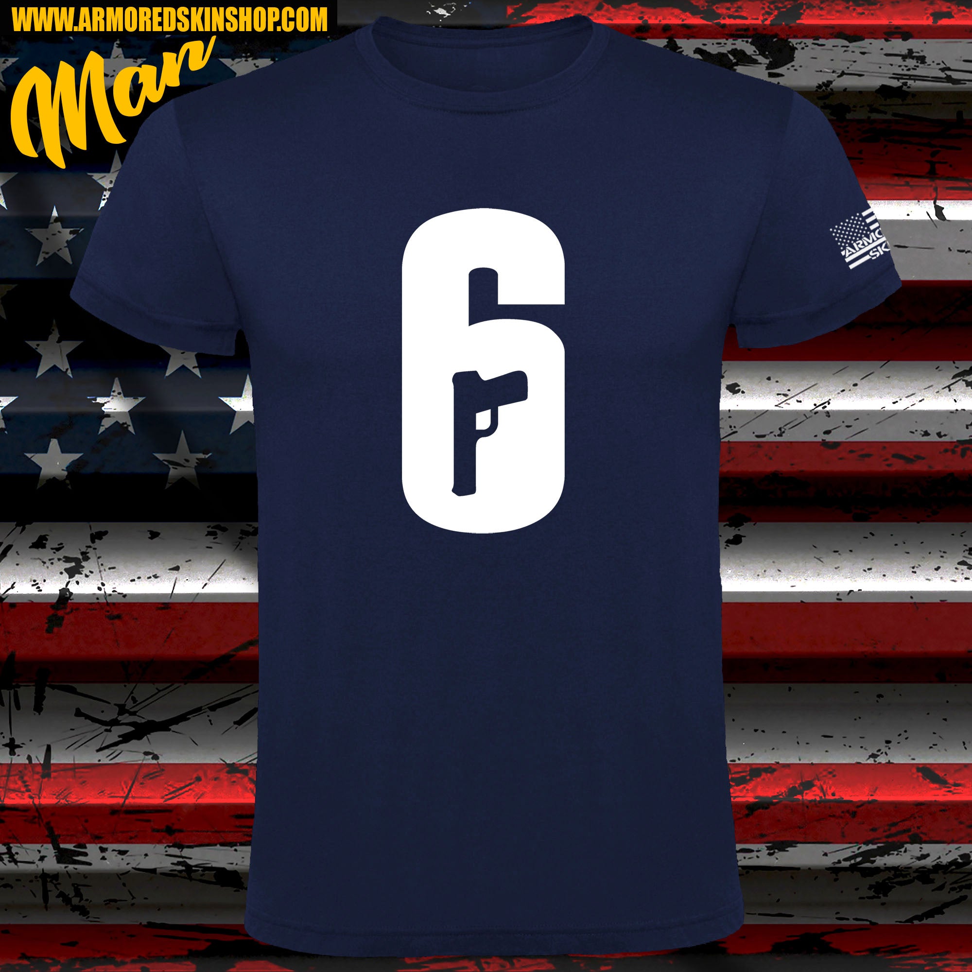 CAMISETA RAINBOW 6 GUN