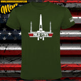 CAMISETA STAR WARS RED FIVE TOP GUN