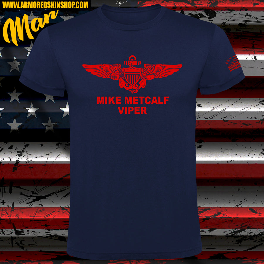 CAMISETA TOP GUN NAVAL AVIATOR MIKE METCALF "VIPER"