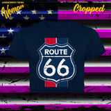 CAMISETA CROPPED ROUTE 66