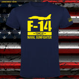 CAMISETA F-14 NAVAL GUNFIGHTER