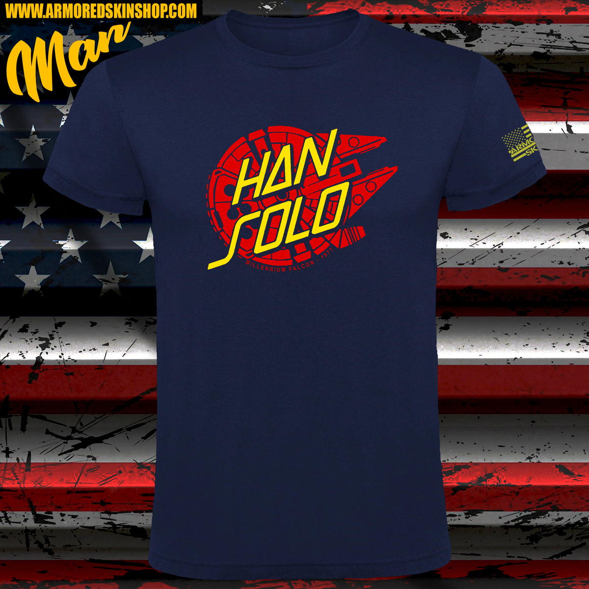 CAMISETA STAR WARS MAY HAN SOLO MILLENNIUM FALCON