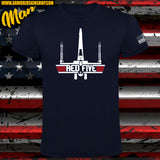 CAMISETA STAR WARS RED FIVE TOP GUN