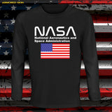 CAMISETA MANGA LARGA NASA FLAG