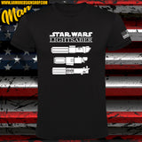 CAMISETA STAR WARS LIGHT SABER