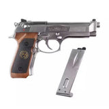 PISTOLA WE M92 S.T.A.R.S SPS FULL METAL PLATA