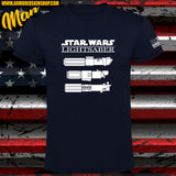 CAMISETA STAR WARS LIGHT SABER