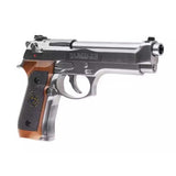 PISTOLA WE M92 S.T.A.R.S SPS FULL METAL PLATA