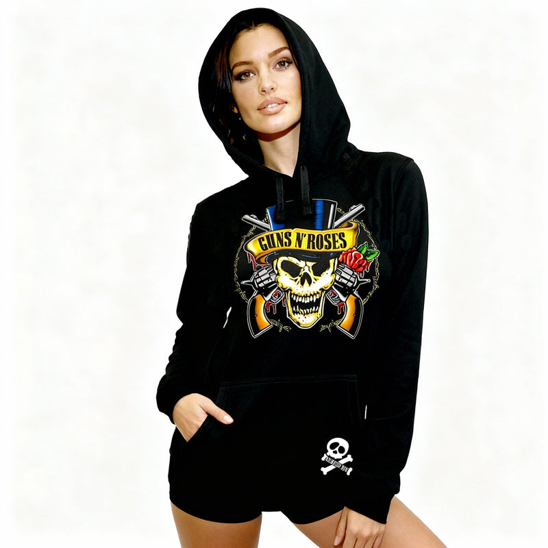 SUDADERA MUJER GUNS AND ROSES
