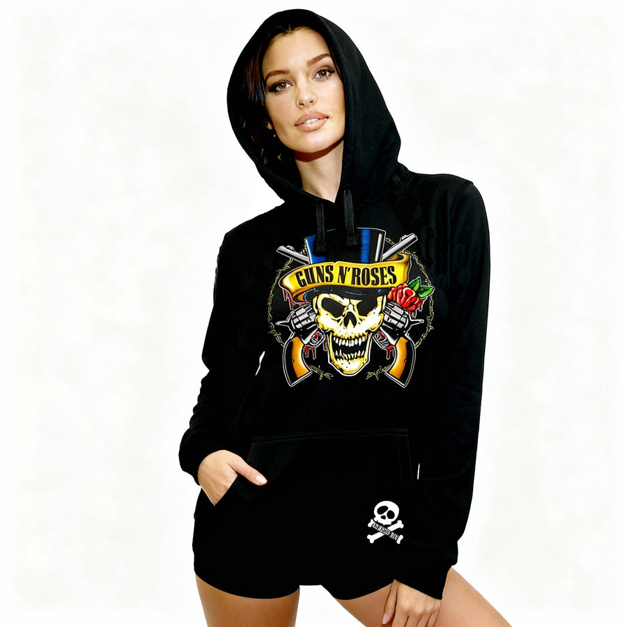 SUDADERA MUJER GUNS AND ROSES