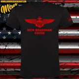CAMISETA TOP GUN NAVAL AVIATOR NICK BRADSHAW "GOOSE"