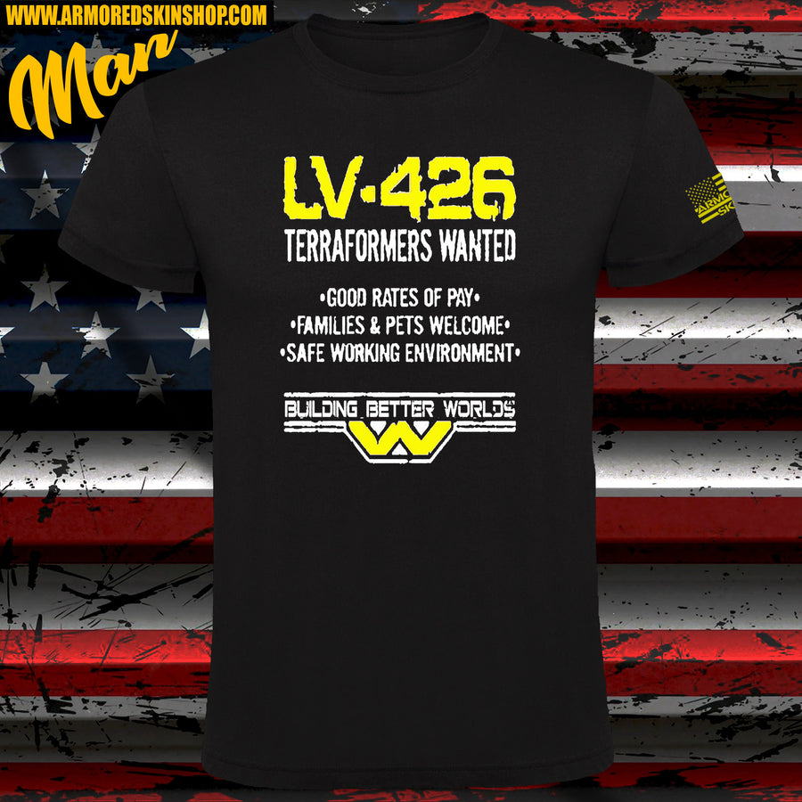 CAMISETA ALIEN LV-426 TERRAFORMERS WANTED