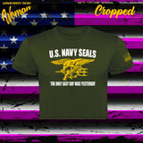 CAMISETA CROPPED US NAVY SEALS THE ONLY EASY DAY