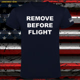 CAMISETA REMOVE BEFORE FLIGHT