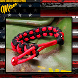 PULSERA PARACORD MAD MAX X RED BLACK